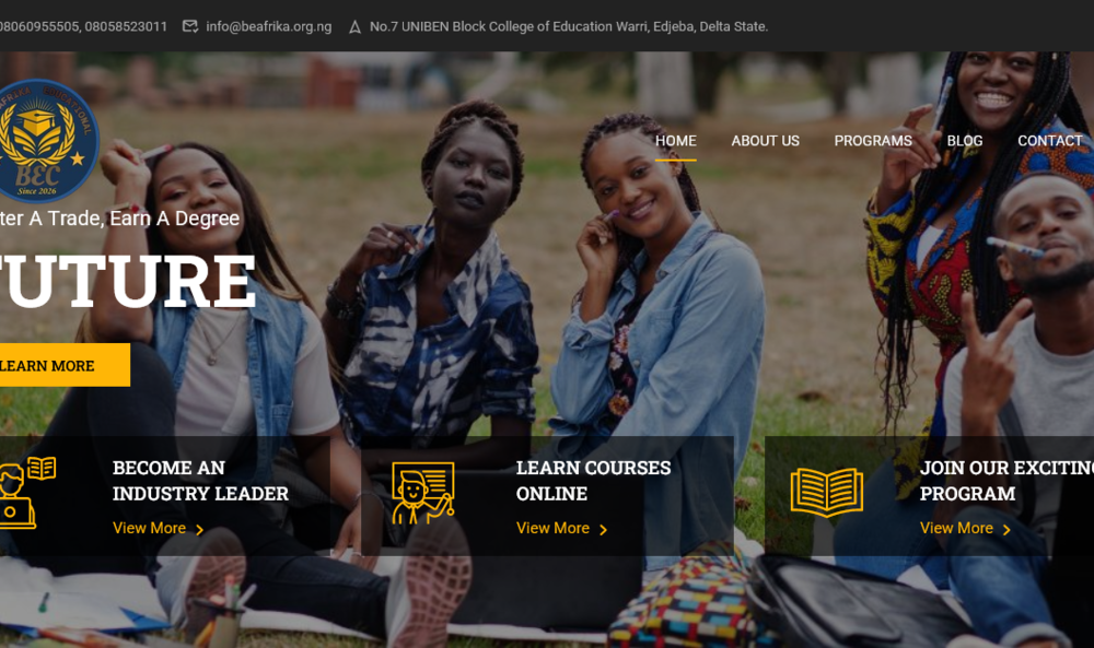 Web design and development in Nigeria for Assured Safety & Security, featuring a uniform