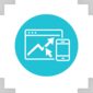 Icon representing conversion-focused websites by a web design and software development company in Nigeria.