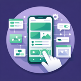 Mobile app development illustration for businesses in Abuja, Nigeria
