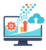 Icon representing scalable digital solutions from a web design and software development company in Nigeria.