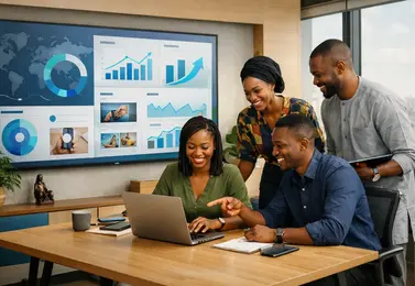 Icon representing social advertising services for Nigerian businesses.