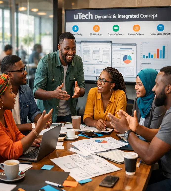 UTECH Nigeria digital team delivering web, software and digital marketing solutions